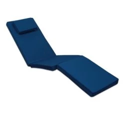 Coupon 😍 TECK’Attitude Matelas Pour Bain De Soleil Matelas Bleu Marine Pour Chaise Longue 🔔 -Fauteuils suspendus Soldes matelas bleu marine pour chaise longue 5