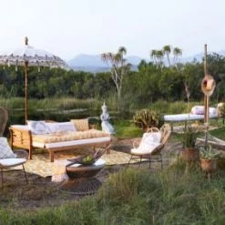 Grosses soldes ✨ Maisons Du Monde Matelas Pour Bain De Soleil Matelas De Sol En Coton Jaune Motifs Graphiques Blancs 90x190 🛒 -Fauteuils suspendus Soldes matelas de sol en coton jaune motifs graphiques blancs 90x190 1000 16 13 188818 3