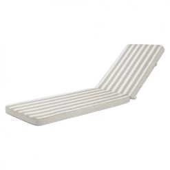 Meilleure affaire 🤩 Maisons Du Monde Bains De Soleil Et Chaises Longues Matelas Pour Bain De Soleil Rayé Beige Et Blanc 🛒