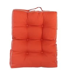 Budget ⭐ Home Maison Matelas Pour Bain De Soleil Matelas Pour Palette En Fibre Synthétique Jaune 60x80 ⌛ -Fauteuils suspendus Soldes matelas pour palette en fibre synthetique orange 60x80 3