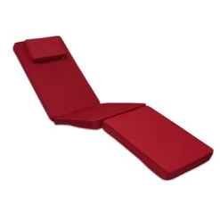 Remise ❤️ TECK’Attitude Matelas Pour Bain De Soleil Matelas Noir Pour Chaise Longue 😀 -Fauteuils suspendus Soldes matelas rouge pour chaise longue 3