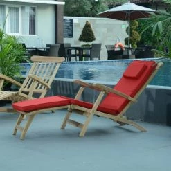 Le moins cher 🎉 TECK’Attitude Matelas Pour Bain De Soleil Matelas Rouge Pour Chaise Longue 👏 -Fauteuils suspendus Soldes matelas rouge pour chaise longue 6