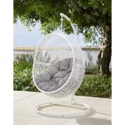 Fauteuils suspendus Soldes -Fauteuils suspendus Soldes pied pour fauteuil suspendu en metal blanc 1000 9 16 174922 5