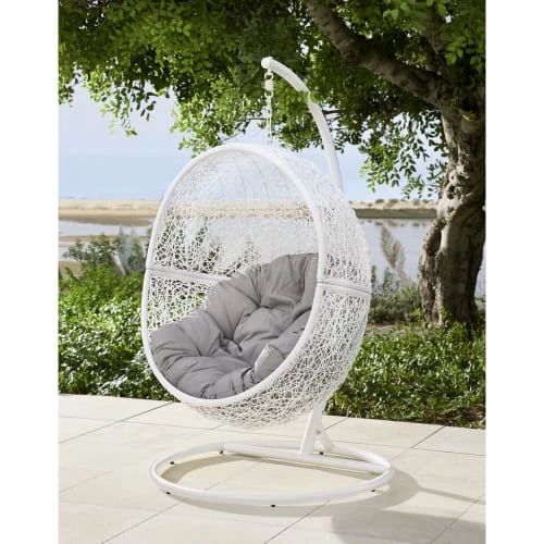 Promo 👍 Maisons Du Monde Fauteuils Suspendus Pied Pour Fauteuil Suspendu En Métal Blanc 🌟 4 Promo 👍 Maisons Du Monde Fauteuils Suspendus Pied Pour Fauteuil Suspendu En Métal Blanc 🌟 – Image 2