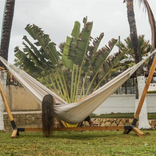 Promo 👍 Alice's Garden Hamacs Toile De Hamac écru, 240x160cm 100% Polycoton 😍 4 Promo 👍 Alice's Garden Hamacs Toile De Hamac écru, 240x160cm 100% Polycoton 😍 – Image 2