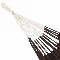 Vente flash 🎉 Alice's Garden Hamacs Toile De Hamac Marron, 240x160cm 100% Polycoton 😉 -Fauteuils suspendus Soldes toile de hamac marron 240x160cm 100 polycoton 2