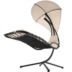 Sortie 😀 Tectake Fauteuils Suspendus Transat Suspendu Beige 😍 -Fauteuils suspendus Soldes transat suspendu beige 3