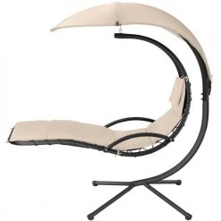 Sortie 😀 Tectake Fauteuils Suspendus Transat Suspendu Beige 😍 -Fauteuils suspendus Soldes transat suspendu beige 5