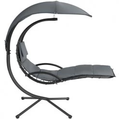 Promo ✔️ Tectake Fauteuils Suspendus Transat Suspendu Maja Gris/noir 😀 -Fauteuils suspendus Soldes transat suspendu maja gris noir 2