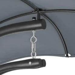 Promo ✔️ Tectake Fauteuils Suspendus Transat Suspendu Maja Gris/noir 😀 -Fauteuils suspendus Soldes transat suspendu maja gris noir 4