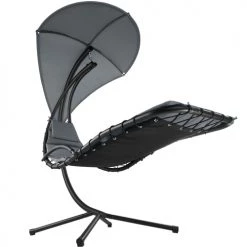 Promo ✔️ Tectake Fauteuils Suspendus Transat Suspendu Maja Gris/noir 😀 -Fauteuils suspendus Soldes transat suspendu maja gris noir 5