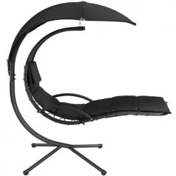 Meilleure vente 🤩 Tectake Fauteuils Suspendus Transat Suspendu Maja Noir/noir ❤️ -Fauteuils suspendus Soldes transat suspendu maja noir noir 2