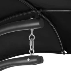 Meilleure vente 🤩 Tectake Fauteuils Suspendus Transat Suspendu Maja Noir/noir ❤️ -Fauteuils suspendus Soldes transat suspendu maja noir noir 3